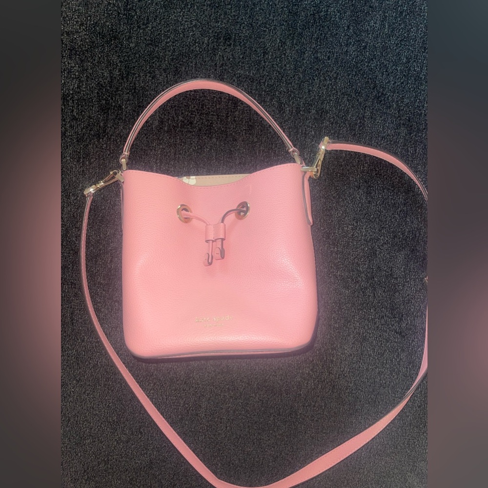 Authentic Kate spade pink bucket bag